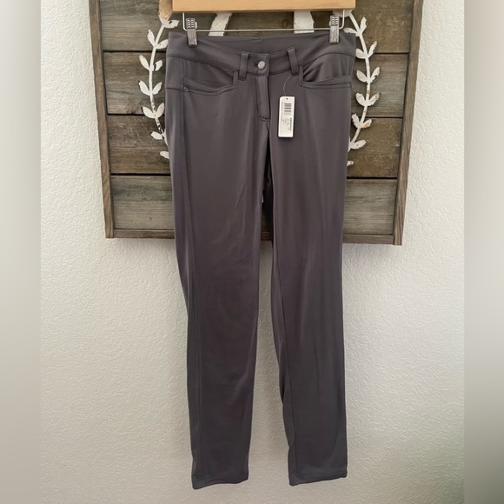 Exofficio perflexion jean slate gray stretch pants ladies 6 NWT